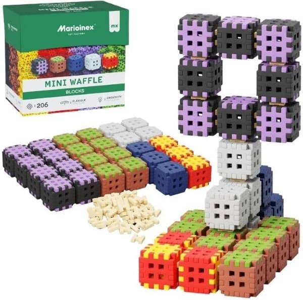 Marioinex Mini Vaffel byggeklodser, 206 dele