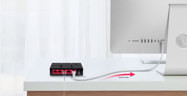 Mercusys 5-ports 10/100/1.000 Mbps desktop-switch