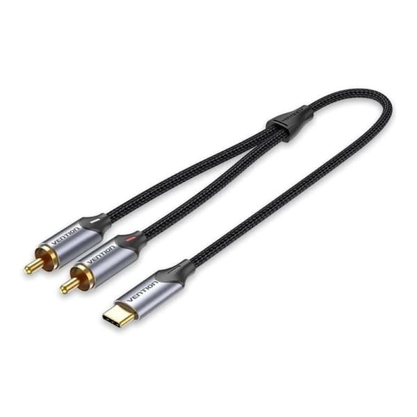 Vention USB-C til 2RCA han lydkabel, 1 m