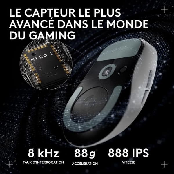 Trådløs gamingmus - Logitech - G Pro X Superlight 2 DEX - Hvid