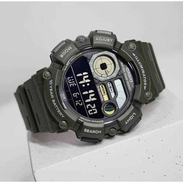 Ur - CASIO - WS-1500H - Unisex - Grøn - Quartz - Digital