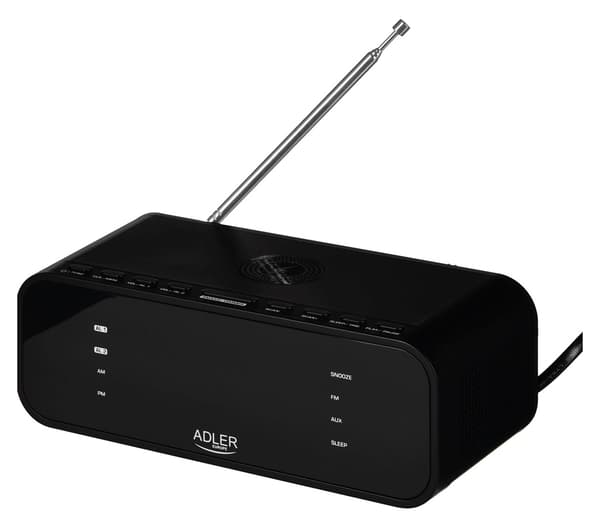 ADLER AD 1192b radiovækkeur sort