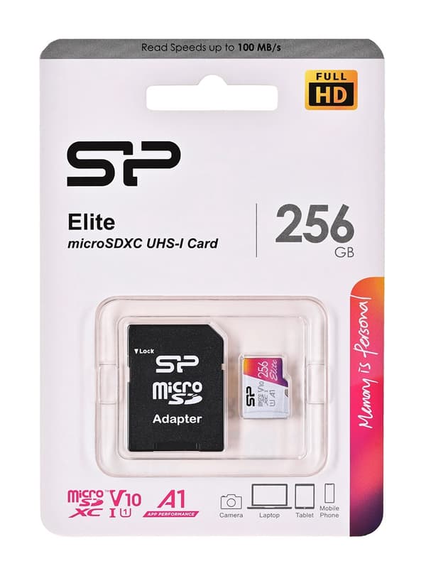 Silicon Power Elite 256 GB MicroSDXC UHS-I Klass 10