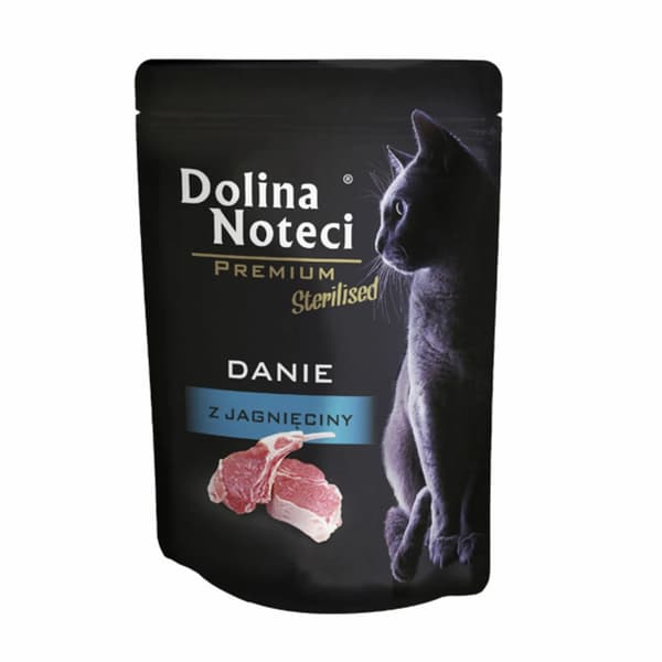 DOLINA NOTECI Premium Steriliseret Lam - vådfoder til katte - 85 g