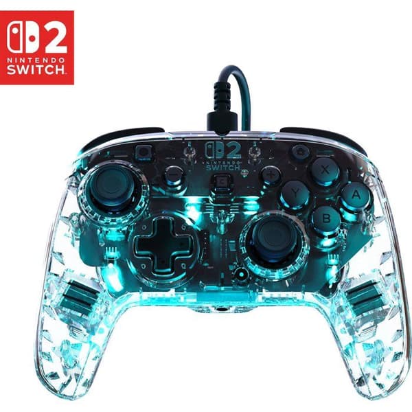 Gamepad - Nintendo Switch 2 - Afterglow - RGB - Kablet - Transparent - Turtle Beach