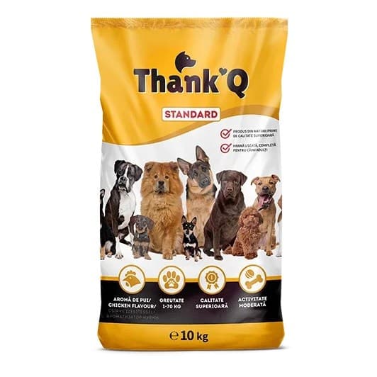 THANK'Q Standard Kylling - tørfoder til hunde - 10 kg