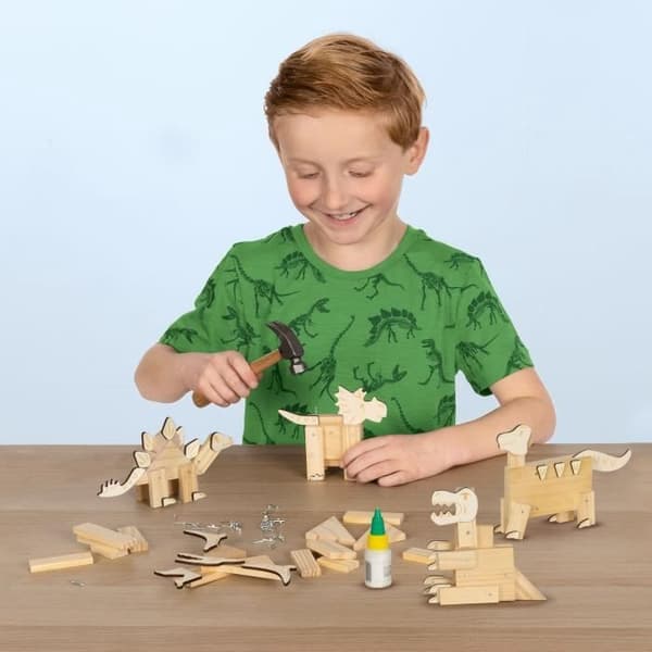 Træbyggesæt - dinosaurer