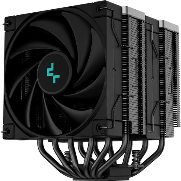 DEEPCOOL AK620 Zero Dark (svart) - CPU-kylare - 2x120mm