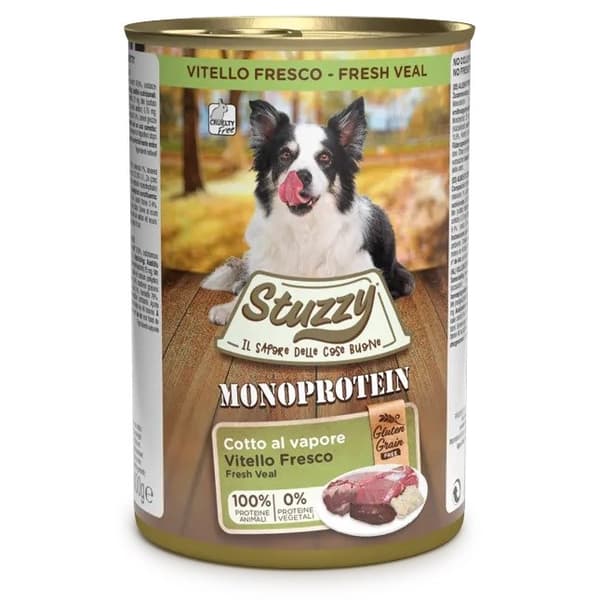 STUZZY Monoprotein Kalvefoder - vådfoder til hunde - 400 g