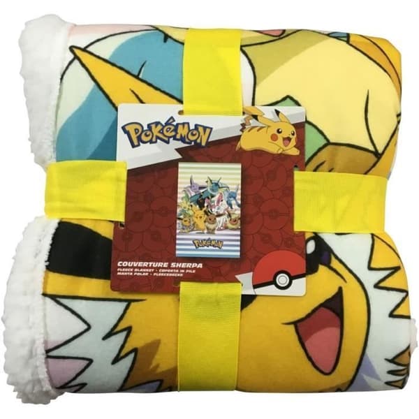 Sherpa-tæppe - POKEMON - Evolutions - 100 x 150 cm