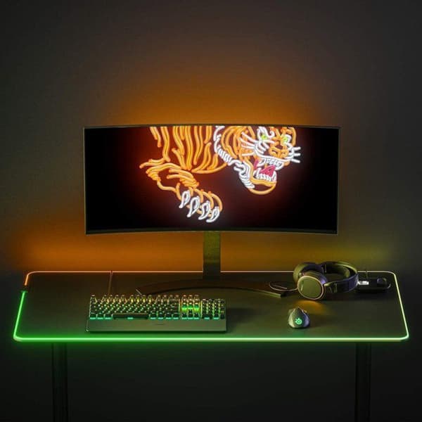 Gaming musemåtte - STEELSERIES - QcK Prism Cloth 3XL - RGB - Sort