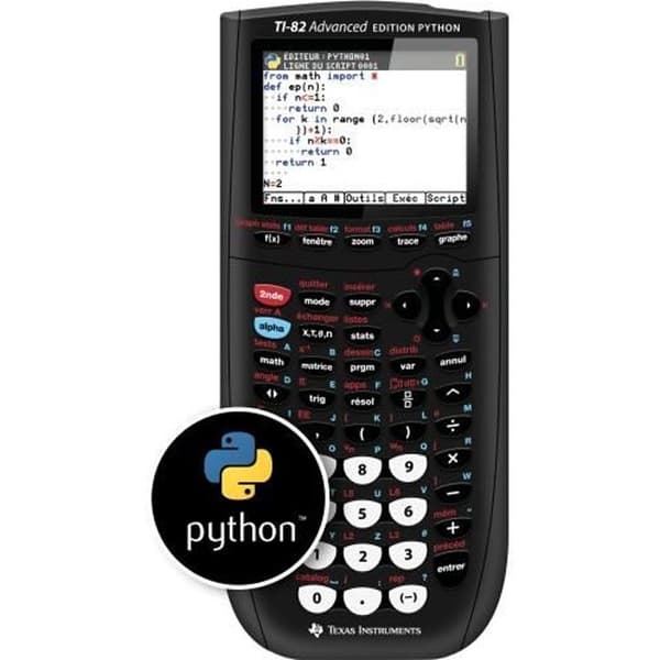 TEXAS INSTRUMENTS TI-82 Advanced Edition Python-graafinen laskin - musta
