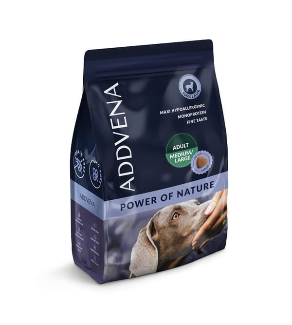 ADDVENA Power of Nature Adult Medium/Stor Lam - tørfoder til hunde - 2,5 kg