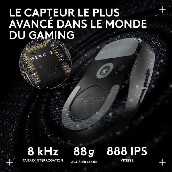 Gamingmus - trådløs - Logitech - G Pro X Superlight 2 DEX - Sort