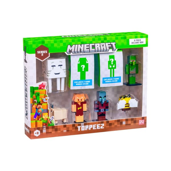 MINECRAFT S2 FIGURER - 8-PAK DELUXE BOX (ASSORTERET)