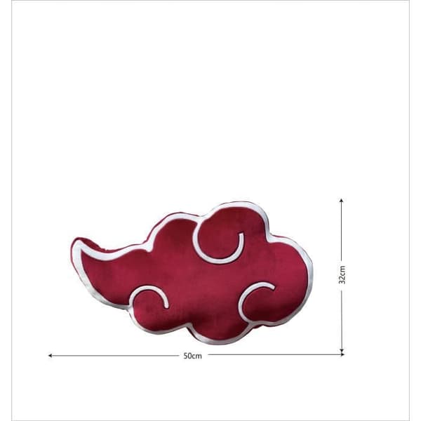 3D-kudde - NARUTO SHIPPUDEN - Akatsuki logotyp - Mikrofiber - 50 cm