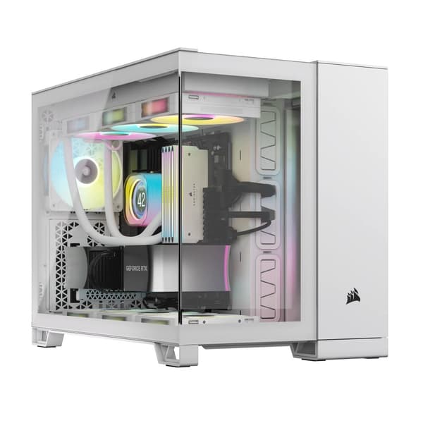 Corsair 2500X RGB Micro Tower Hvid