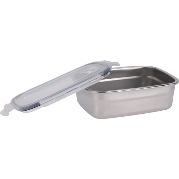 Excellent Houseware Opbevaringsboks 750 ml Rustfrit Stål/Grå