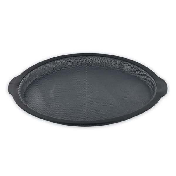 Rund pizzapande - ZENKER - Ø 36 cm - Glasfiber silikone - Sort