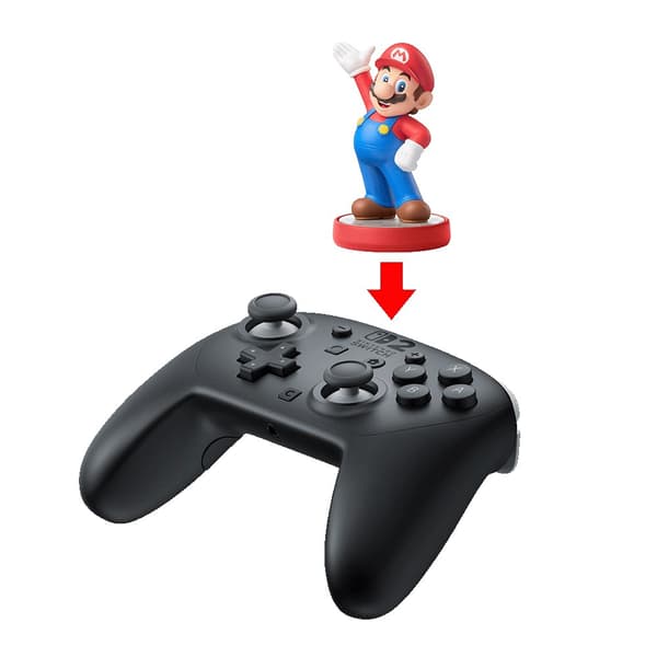 Nintendo Switch 2 Pro-kontroll Svart Bluetooth-gamepad Analog/Digital Nintendo Switch 2