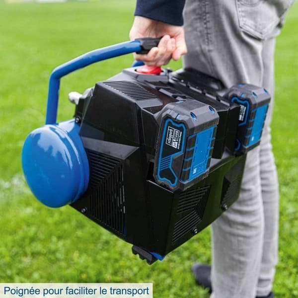 Sladdlös kompressor med 2Ah startkit + 2Ah batteri C-ACT160/6-X - Set 2,5 - SCHEPPACH