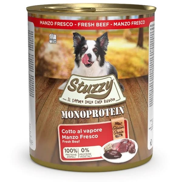 STUZZY Monoprotein Oksekød - vådfoder til hunde - 800 g
