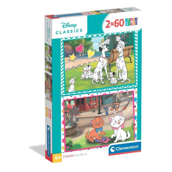CLEMENTONI - 2x60 bitar - Disney Klassiker