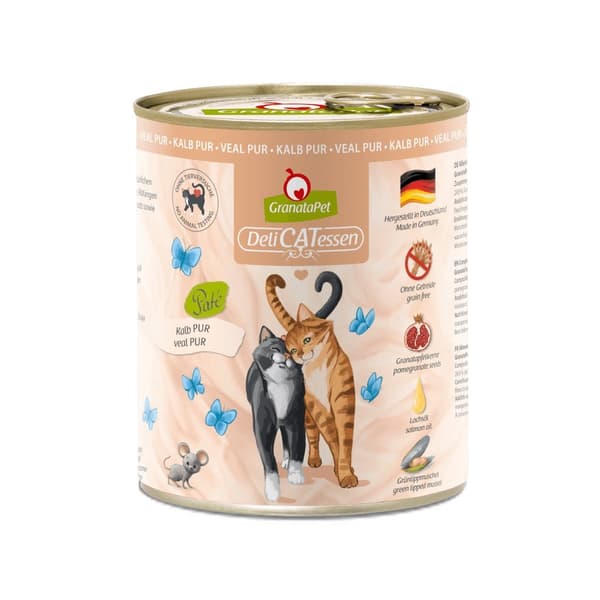 GRANATAPET DeliCATessen Pur Veal - vådfoder til katte - 800 g