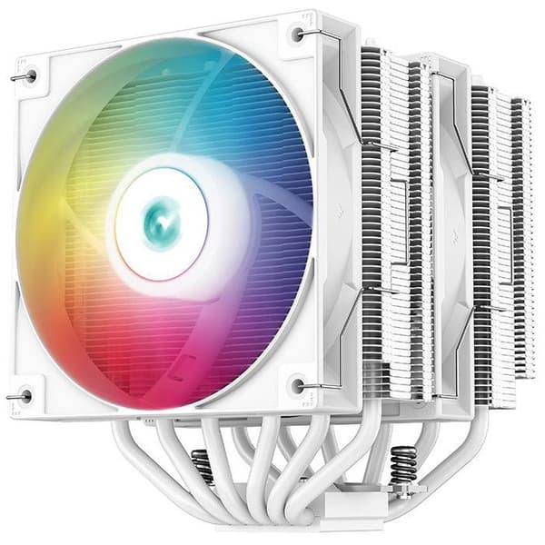 DEEPCOOL Gammaxx AG620 ARGB (Hvid) - A-RGB CPU-køler - 2x120mm