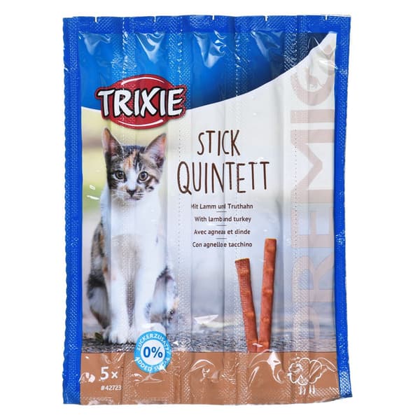 Snacks Premio Sticks - lamm med kalkon - torrfoder för katter - 5x5g