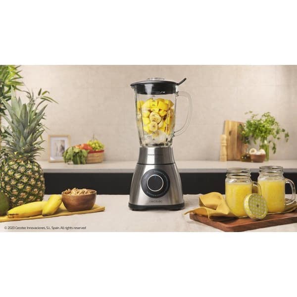 Blender - CECOTEC - Power Black Titanium PerfectiMix - 2000 W - 1,8 L - Glasskål - Rustfrit stål / Sort