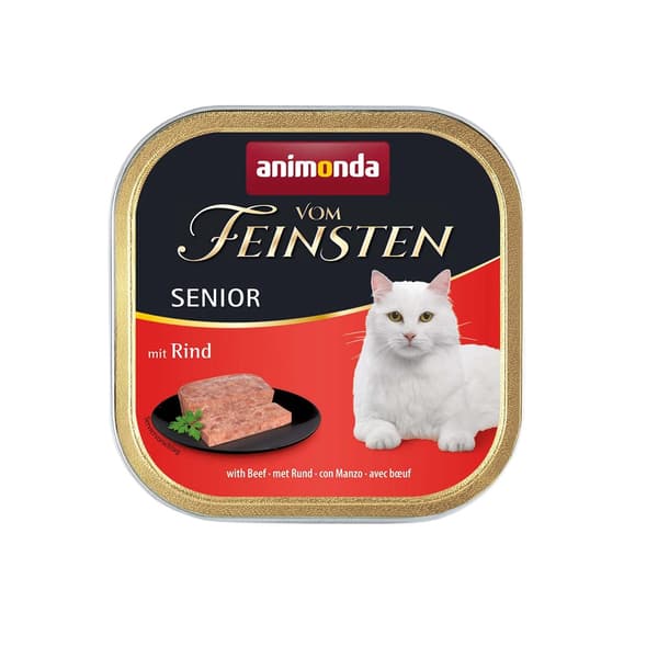 ANIMONDA Vom Feinsten Senior Beef - våt kattmat - 100g