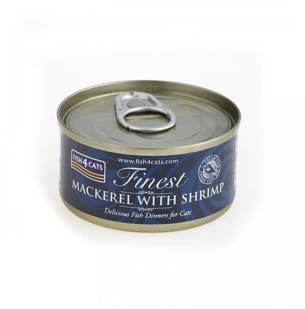 FISH4CATS Makrel med rejer - vådfoder til katte - 70 g