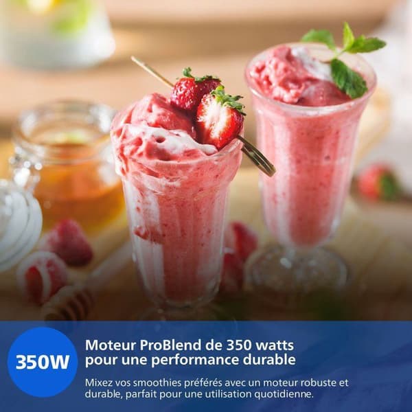 Blender - PHILIPS - HR2670/00 - 350 W - 0,8 L - Sort