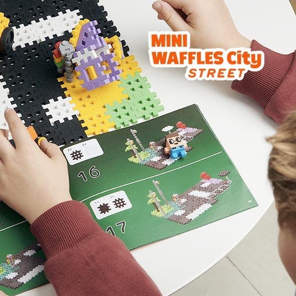 Marioinex Mini Waffle Byggklossar – Stad: Gata, 280 bitar