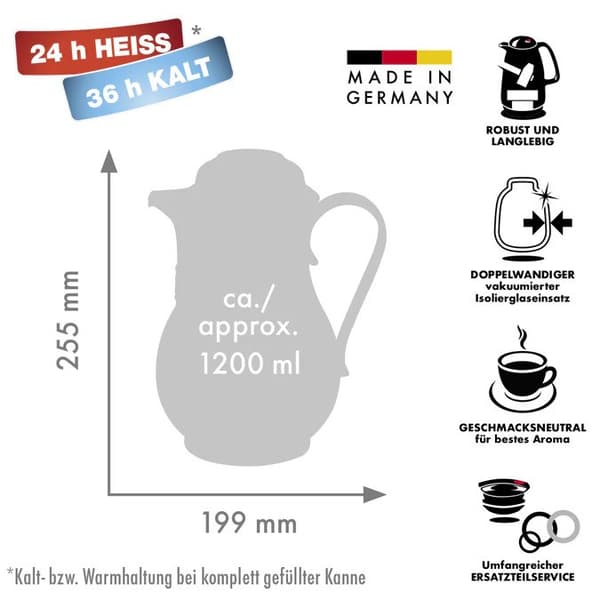 ROTPUNKT Termokande, 1,2 l, elfenben (ecru)