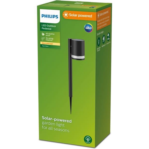 Stolpelampa - PHILIPS - Fyce - Svart