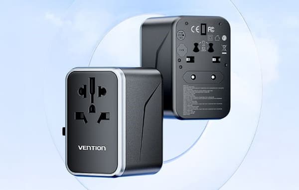 Vention 65W GaN rejseadapter og oplader 2x USB-A 2x USB-C
