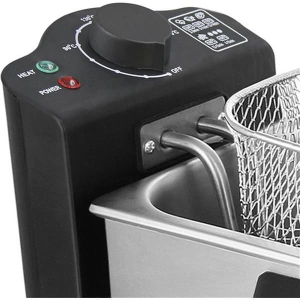 Emerio DF-120482 Frituregryde 3L 2000W Rustfrit Stål/Sort