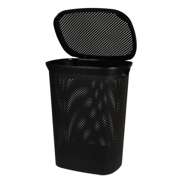 Tvättkorg 60L svart