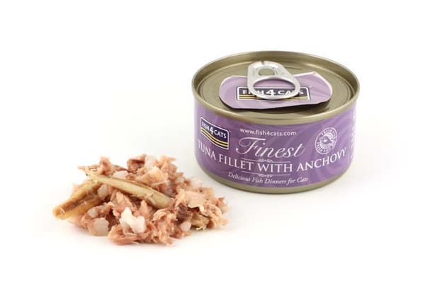 FISH4CATS Tonfiskfilé med ansjovis - våtfoder för katter - 70 g