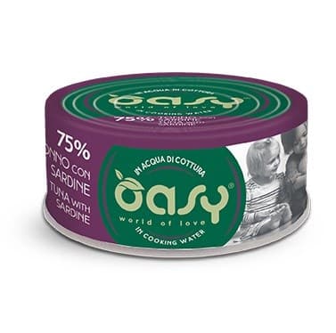OASY More Love Tonfisk med sardiner - våtfoder för katter - 70 g