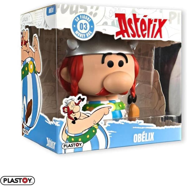 Spargris - PLASTOI - Asterix Chibi Obelix - Plast - 14 cm
