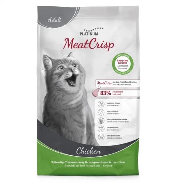PLATINUM MeatCrisp Adult Kylling - tørfoder til katte - 1,5 kg