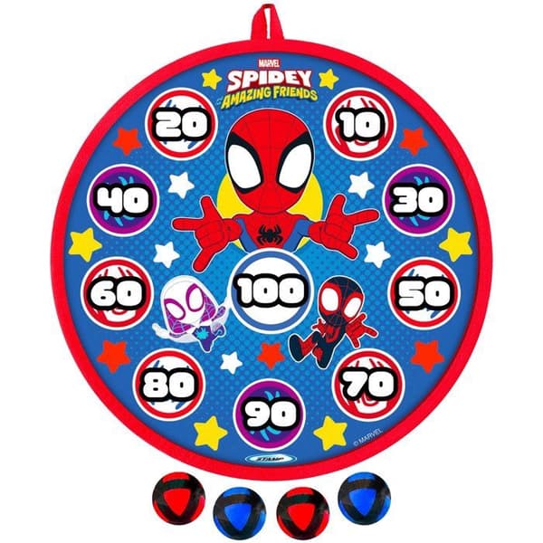 Darttavla och pilar - MARVEL - Spider-Man - Scratch - 36 cm
