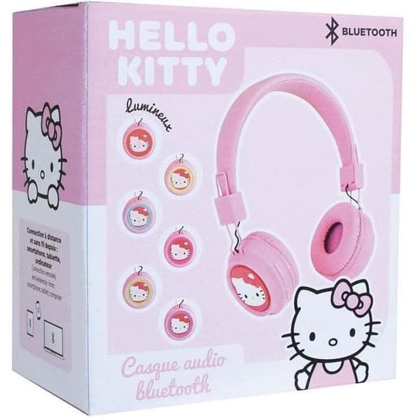 Justerbart Bluetooth-headset med mikrofon - HELLO KITTY - USB-kabel - Lydkabel - Fra 3 år