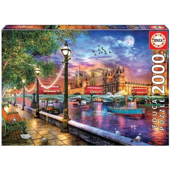 EDUCA - Pussel - London 2000 i solnedgången