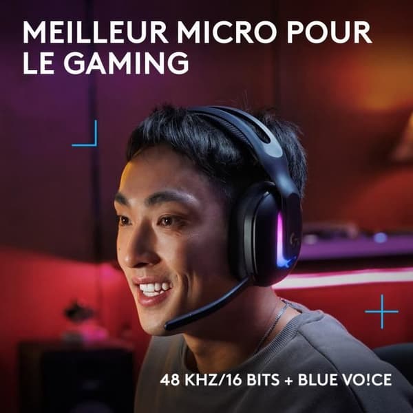 Trådlöst spelheadset - Logitech G - G522 - Lightspeed - Svart