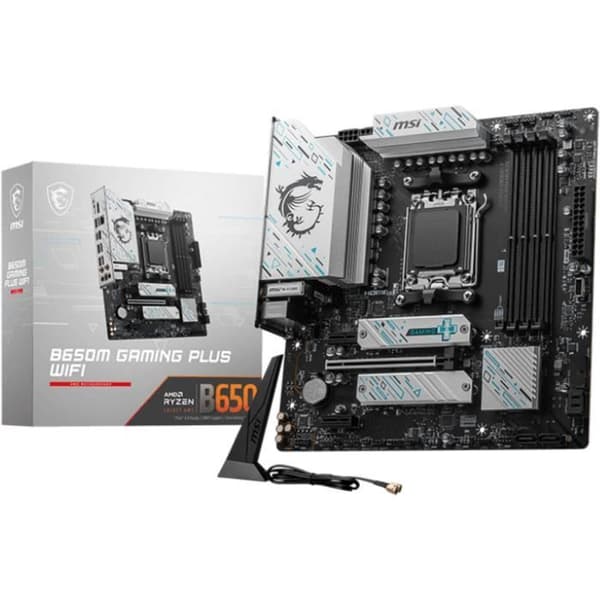 Moderkort - MSI - B650M GAMING PLUS WIFI AM5 micro ATX-kortplats