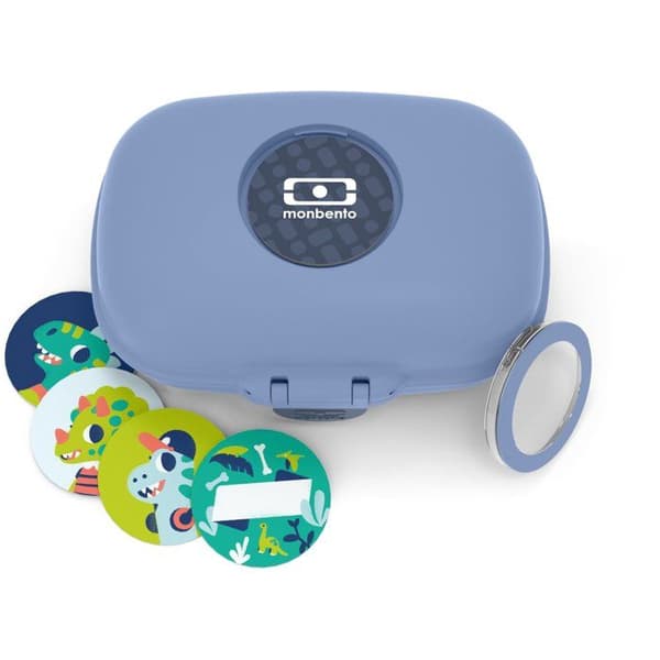 Madkasse - MONBENTO - Lufttæt snackboks - MB Gram Infinity Blue